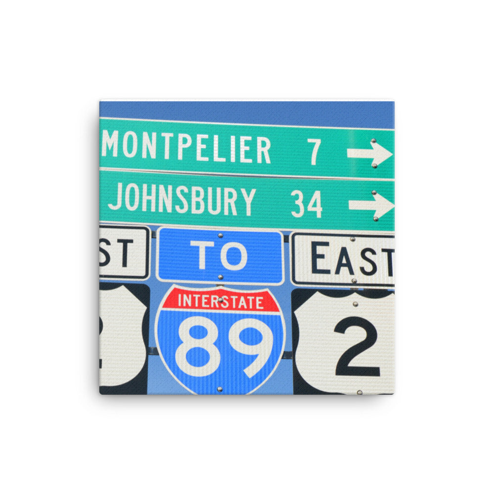 I-89 and Route 2 to Montpelier and St. Johnsbury