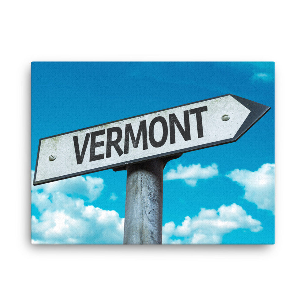 Vermont sign heading home