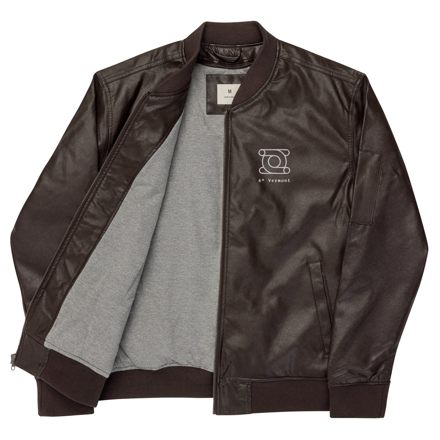 6º Leather Bomber Jacket