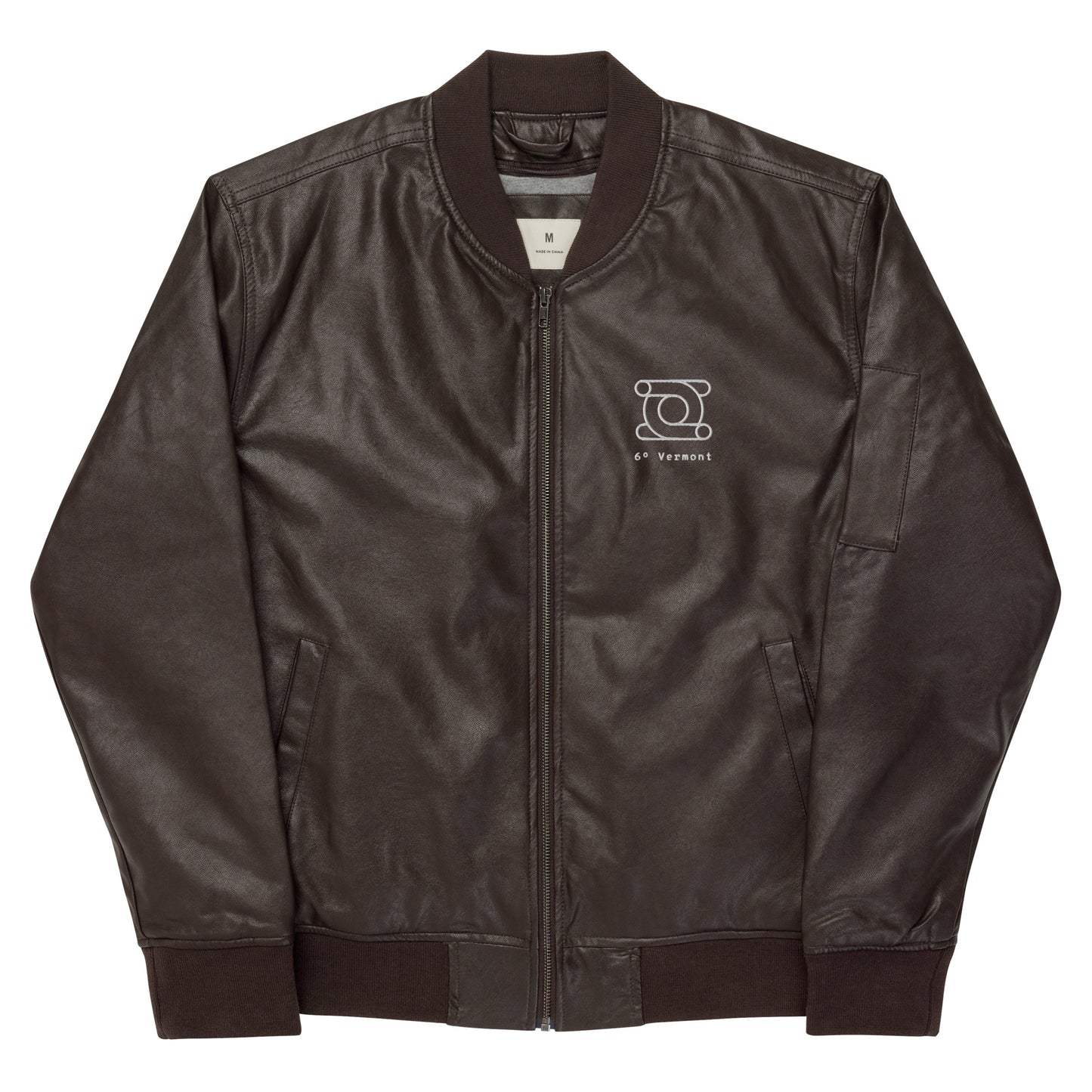 6º Leather Bomber Jacket